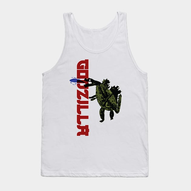 Godzilla T-Shirt - Fundraiser Tank Top by gfa